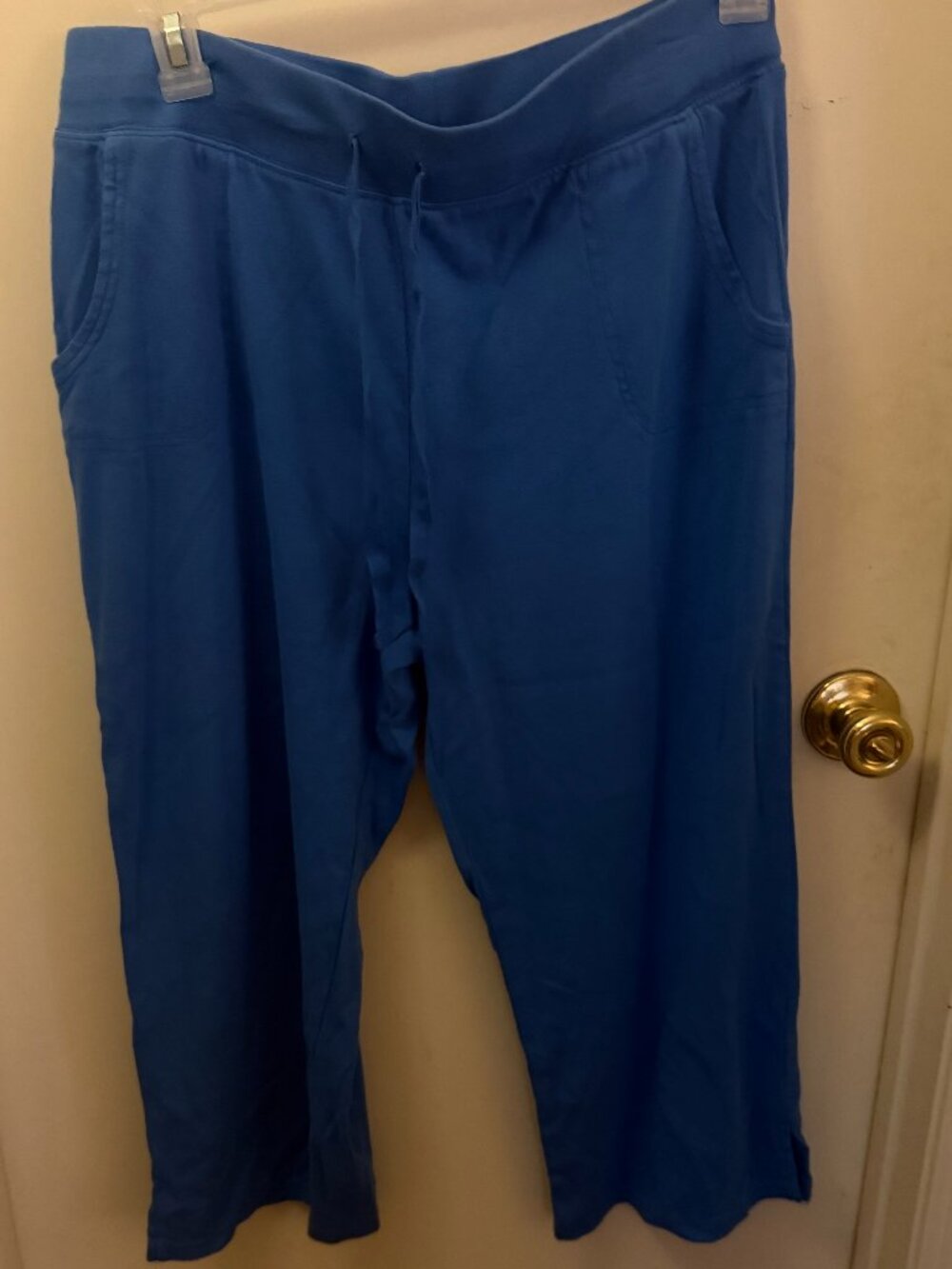 Hanes Cropped Blue Sweatpants W XL